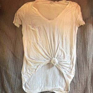 Z supply tied white shirt